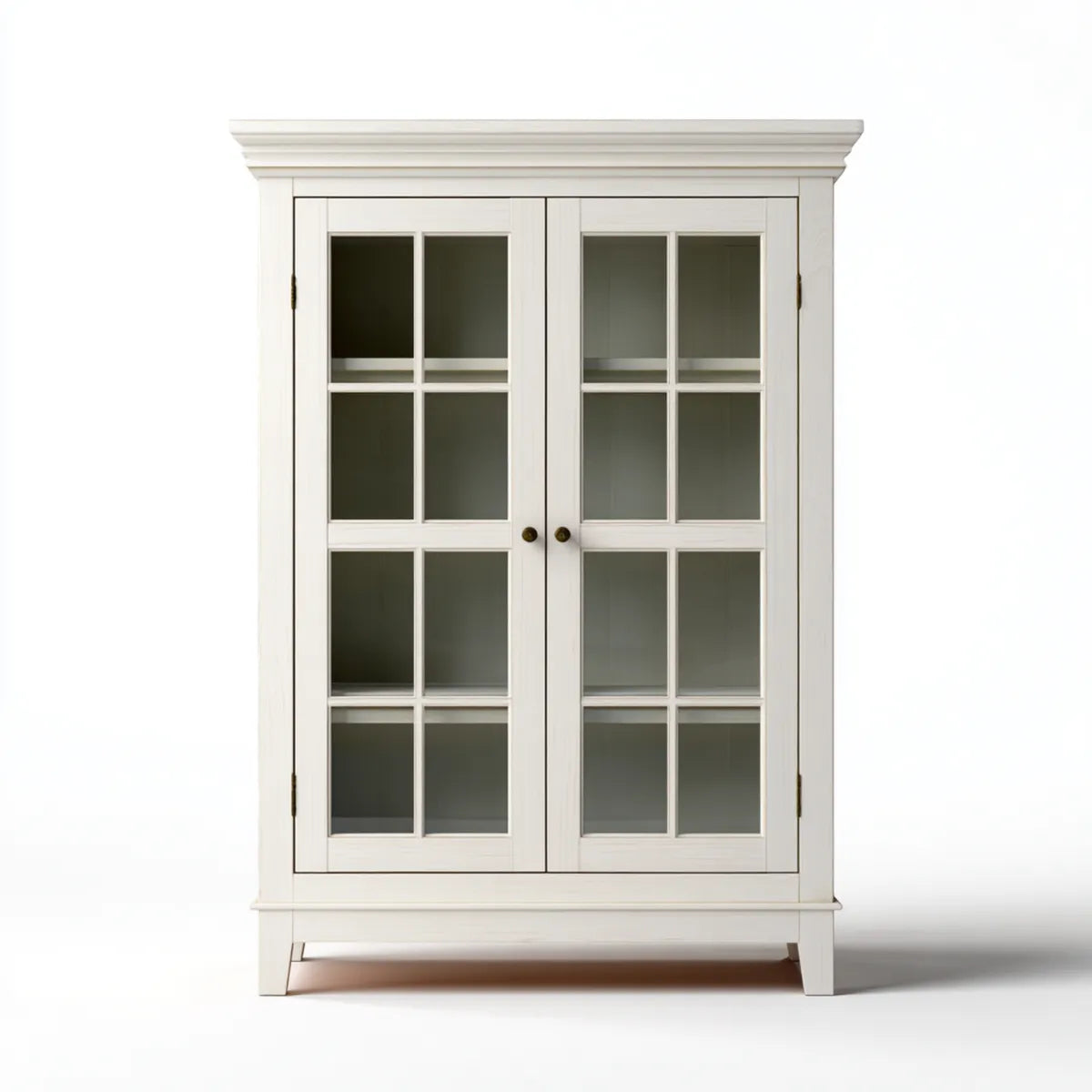 Witryna, Dwudrzwiowy salon ze szkła 100 x 40 x 200 cm w MDF i prostokątne szkło hartowane