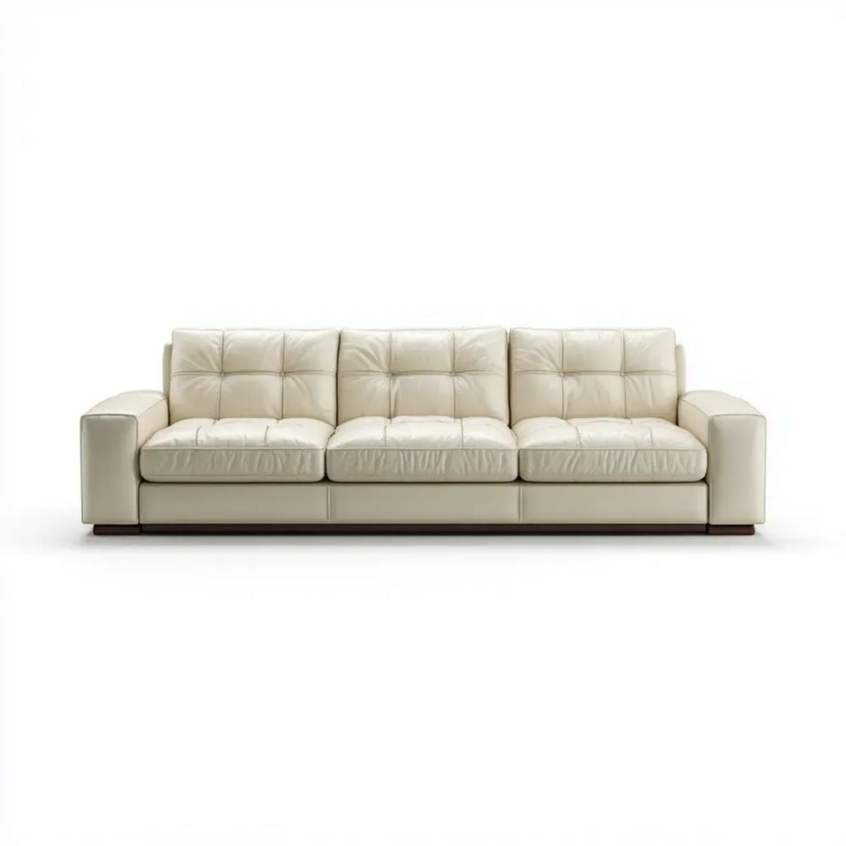 Sofa, Prawy sofa 3 fotele foteliki PU skóra poliuretanowa, 230 x 92 x 86 cm