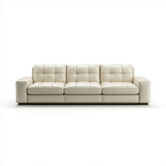 Sofa, Prawy sofa 3 fotele foteliki PU skóra poliuretanowa, 230 x 92 x 86 cm
